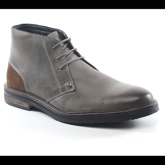 Testosterone Air Alert Grey/Rust Leather Lace-up - Picture 1 of 10
